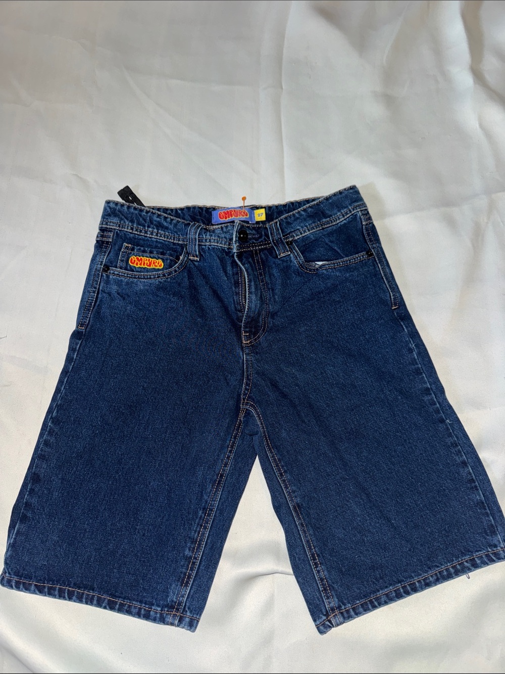 Empyre Men's Dark Blue Relaxed Denim Shorts